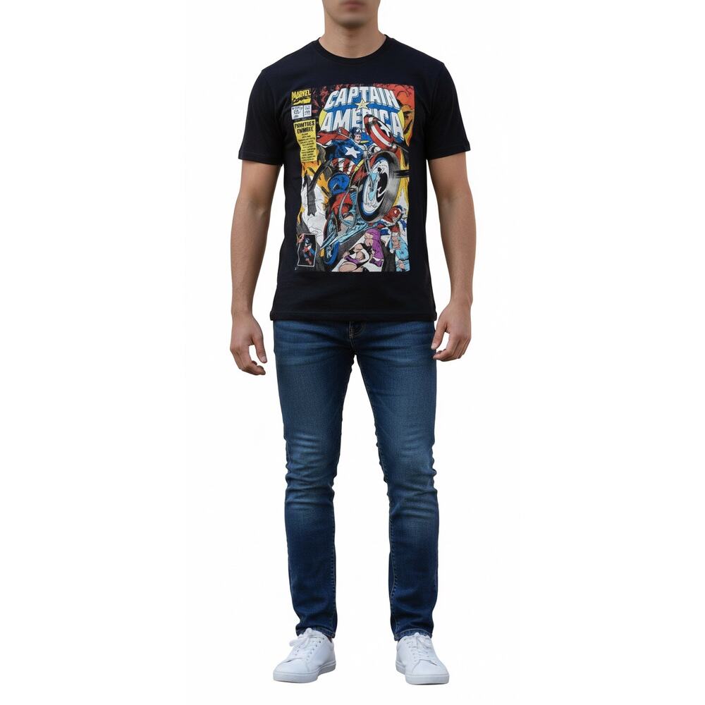 Marvel Comics Captain America #427 "Fighting Chance" Adult T-Shirt Sz M Black